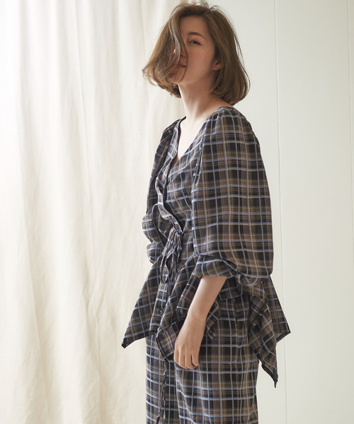 シャツ ブラウス MIXXDAVID /WAISTMARK BIG SHIRT