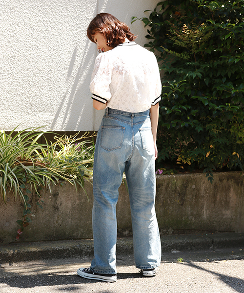 apres jour（アプレジュール）の「ラインレーストップス【ZOZOTOWN限定アイテム】（Tシャツ/カットソー・レディース・ブラック/オフホワイト・フリー）」の8枚目の写真