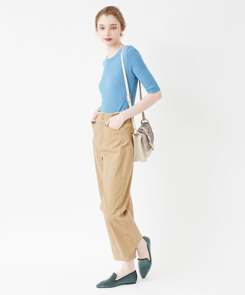 titivate（ティティベイト）の「ｳｴｽﾄﾌﾘﾝｼﾞﾊﾞｯｸﾍﾞﾙﾄﾜｲﾄﾞﾊﾟﾝﾂ（その他パンツ・レディース・ブラック/ブラウン/ベージュ/ライトベージュ/カーキ/ネイビー・S/M/L）」の3枚目の写真