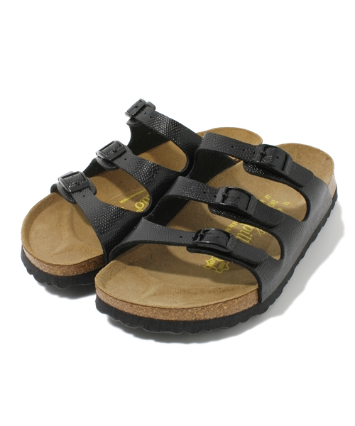 BIRKENSTOCK(ビルケンシュトック)の「FLORIDA/フロリダ ラーガートブラック (WOMEN)(サンダル・レディース・ブラック・36/37/38)」の1枚目の写真
