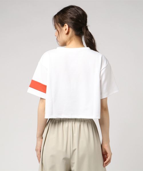 SAMANTHAVEGA(サマンサベガ)の「ショート丈ロゴTshirts(その他トップス・レディース・ホワイト/ネイビー/オレンジ・FREE)」の5枚目の写真