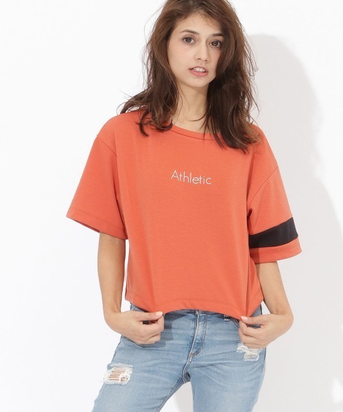 SAMANTHAVEGA(サマンサベガ)の「ショート丈ロゴTshirts(その他トップス・レディース・ホワイト/ネイビー/オレンジ・FREE)」の6枚目の写真