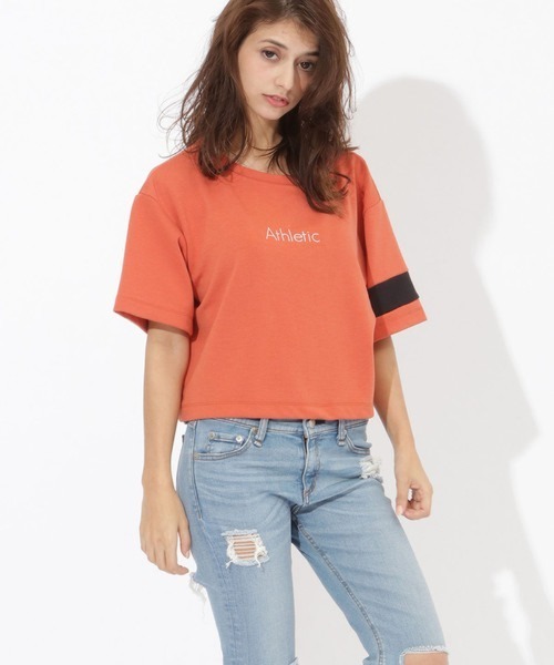 SAMANTHAVEGA(サマンサベガ)の「ショート丈ロゴTshirts(その他トップス・レディース・ホワイト/ネイビー/オレンジ・FREE)」の7枚目の写真