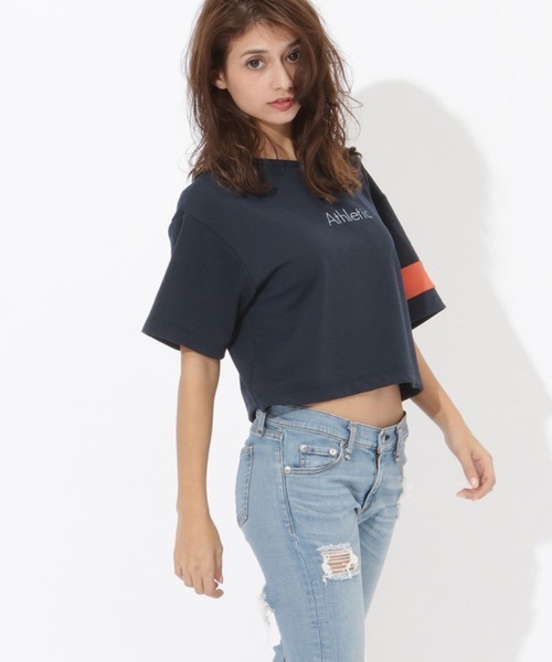 SAMANTHAVEGA(サマンサベガ)の「ショート丈ロゴTshirts(その他トップス・レディース・ホワイト/ネイビー/オレンジ・FREE)」の11枚目の写真