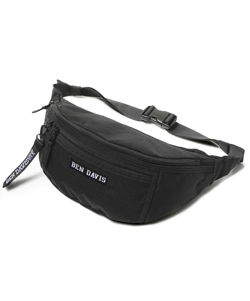 BEN DAVIS ORIGINALS(ベンデイビスオリジナルス)の「BENDAVIS LOGOTAPE WAISTBAG/ベンデイビス ロゴテープ ウエストバッグ(ボディバッグ/ウエストポーチ・レディース・ブラック×ブラック/ブラック×レッド/ブラック×ピンク/ブラック×イエロー/ブラック×パープル・FREE)」の15枚目の写真