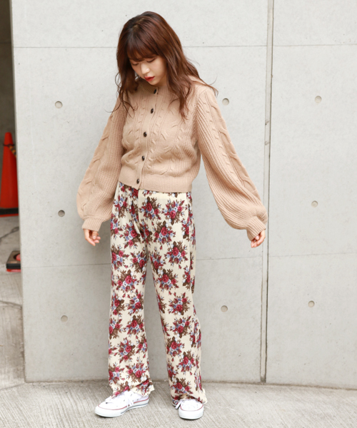 apres jour(アプレジュール)の「アソート柄ニットソーパンツ【ZOZOTOWN限定アイテム】(その他パンツ・レディース・ブラック/ネイビー/アイボリー・フリー)」の4枚目の写真