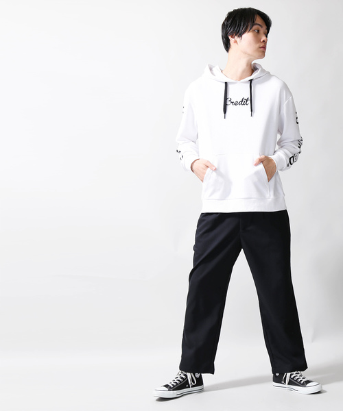 WEGO（ウィゴー）の「WEGO/スリーブロゴプルパーカー（パーカー・メンズ・ホワイト/ブラック/マスタード・MEDIUM/LARGE）」の19枚目の写真