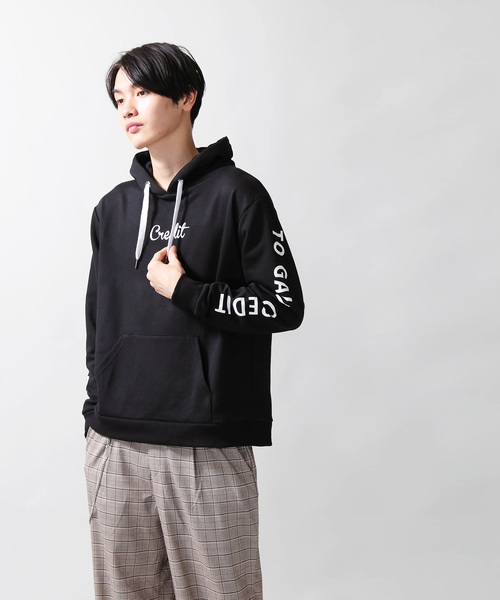 WEGO（ウィゴー）の「WEGO/スリーブロゴプルパーカー（パーカー・メンズ・ホワイト/ブラック/マスタード・MEDIUM/LARGE）」の14枚目の写真