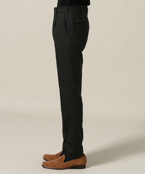 BERWICH（ベルウィッチ）の「BERWICH / ベルウィッチ PIERO 1プリーツヘリンボーントラウザー（その他パンツ・メンズ・ブラウン・44/46/48）」の4枚目の写真