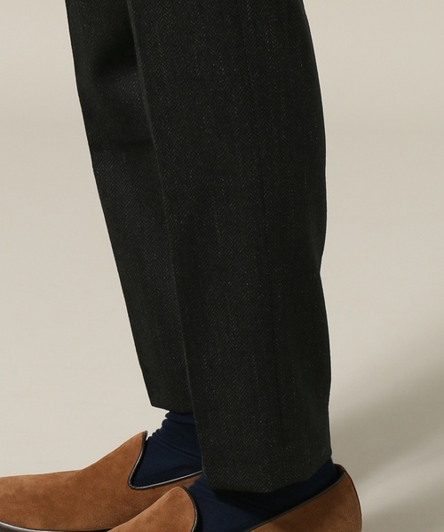 BERWICH（ベルウィッチ）の「BERWICH / ベルウィッチ PIERO 1プリーツヘリンボーントラウザー（その他パンツ・メンズ・ブラウン・44/46/48）」の8枚目の写真