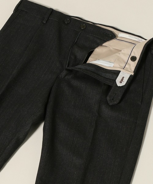 BERWICH（ベルウィッチ）の「BERWICH / ベルウィッチ PIERO 1プリーツヘリンボーントラウザー（その他パンツ・メンズ・ブラウン・44/46/48）」の9枚目の写真