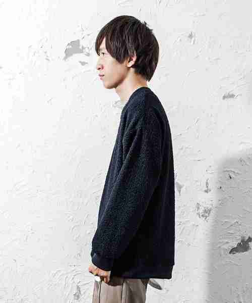 MinoriTY（マイノリティ）の「プードルボアビッグトレーナー ビッグシルエット（スウェット・メンズ・ブラック/ネイビー/グレー/モカ・M/L/XL）」の16枚目の写真