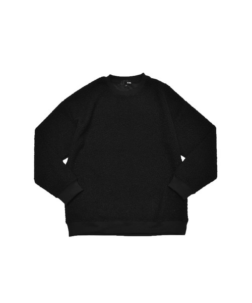 MinoriTY（マイノリティ）の「プードルボアビッグトレーナー ビッグシルエット（スウェット・メンズ・ブラック/ネイビー/グレー/モカ・M/L/XL）」の5枚目の写真