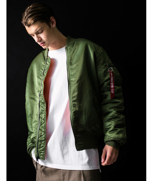 Alpha Industries(アルファインダストリーズ)の「<ALPHA INDUSTRIES> MA-1 TIGHT/ブルゾン ◆(MA-1・メンズ・ブラック/オリーブ/ブラウン/ネイビー・SMALL/MEDIUM/X-LARGE/LARGE)」の3枚目の写真