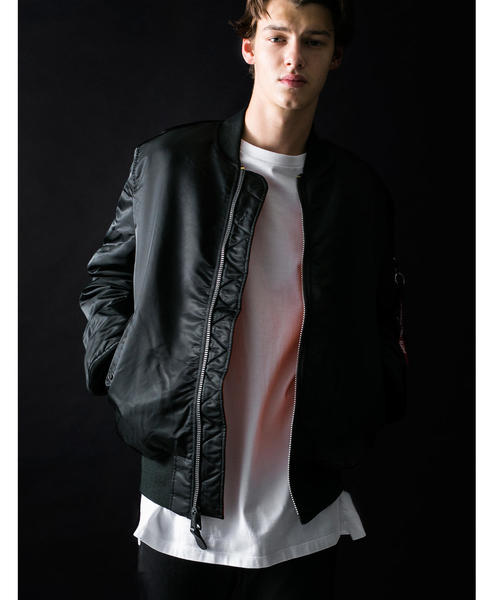 Alpha Industries(アルファインダストリーズ)の「<ALPHA INDUSTRIES> MA-1 TIGHT/ブルゾン ◆(MA-1・メンズ・ブラック/オリーブ/ブラウン/ネイビー・SMALL/MEDIUM/X-LARGE/LARGE)」の1枚目の写真