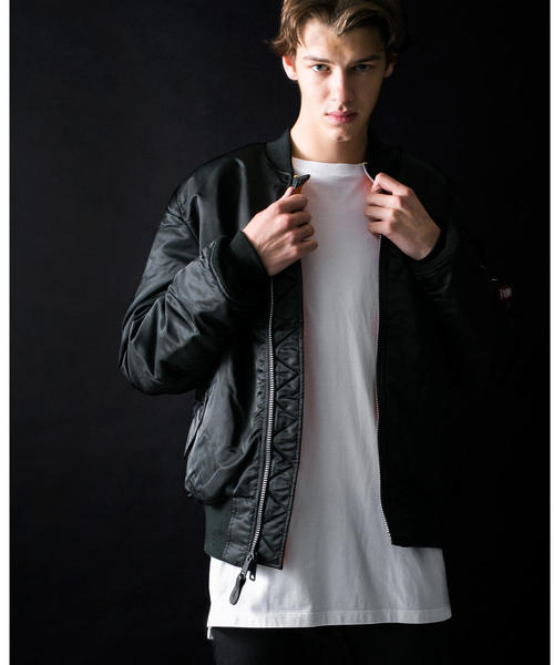 Alpha Industries(アルファインダストリーズ)の「<ALPHA INDUSTRIES> MA-1 TIGHT/ブルゾン ◆(MA-1・メンズ・ブラック/オリーブ/ブラウン/ネイビー・SMALL/MEDIUM/X-LARGE/LARGE)」の5枚目の写真