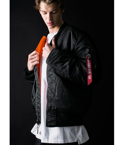 Alpha Industries(アルファインダストリーズ)の「<ALPHA INDUSTRIES> MA-1 TIGHT/ブルゾン ◆(MA-1・メンズ・ブラック/オリーブ/ブラウン/ネイビー・SMALL/MEDIUM/X-LARGE/LARGE)」の6枚目の写真