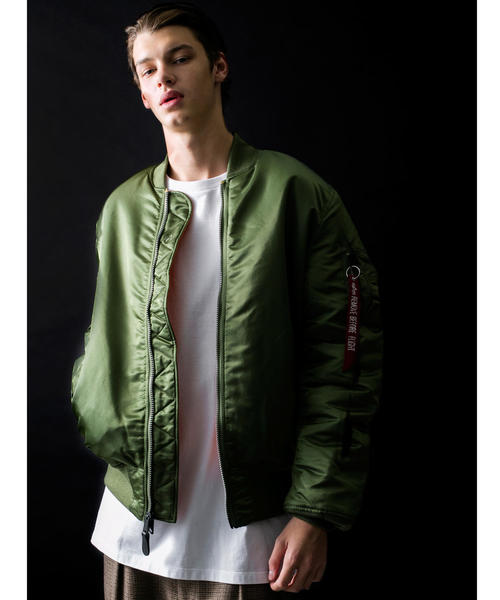 Alpha Industries(アルファインダストリーズ)の「<ALPHA INDUSTRIES> MA-1 TIGHT/ブルゾン ◆(MA-1・メンズ・ブラック/オリーブ/ブラウン/ネイビー・SMALL/MEDIUM/X-LARGE/LARGE)」の14枚目の写真