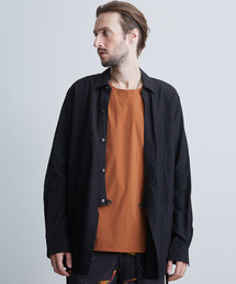 【KAZUYUKI KUMAGAI】 Cu/Ry/RaピンストライプカシュクールL/S 2WAYシャツ