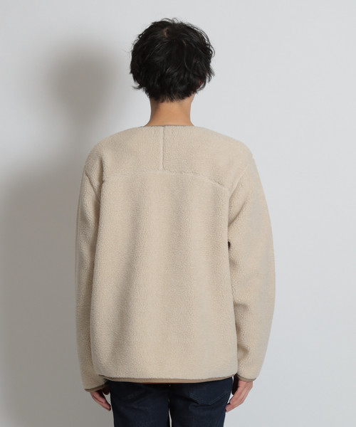 niko and...（ニコアンド）の「フリースジップカーディガン（カーディガン/ボレロ・メンズ・ブラック/アイボリー/キャメル・MEDIUM/LARGE）」の9枚目の写真