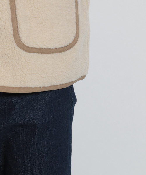 niko and...（ニコアンド）の「フリースジップカーディガン（カーディガン/ボレロ・メンズ・ブラック/アイボリー/キャメル・MEDIUM/LARGE）」の14枚目の写真