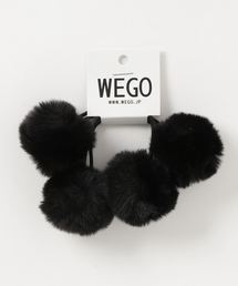 WEGO | WEGO/2Pファーポンポンヘアゴム(ヘアゴム)