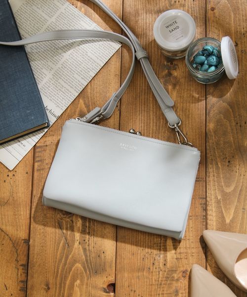 BAYFLOW（ベイフロー）の「フレームパースショルダー（ショルダーバッグ・レディース・ブラック/ベージュ/ブルー・FREE）」の3枚目の写真