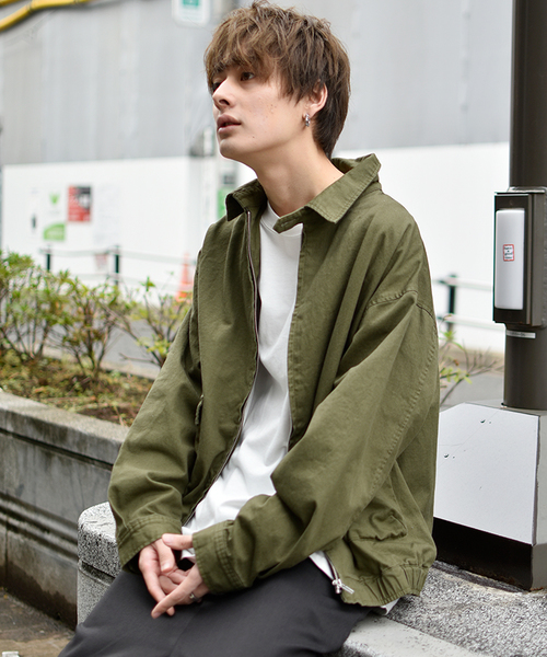 kutir(クティール)の「ドリズラージャケット オーバーシルエット(ブルゾン・メンズ・ブラック/ベージュ/カーキ・MEDIUM/LARGE)」の3枚目の写真