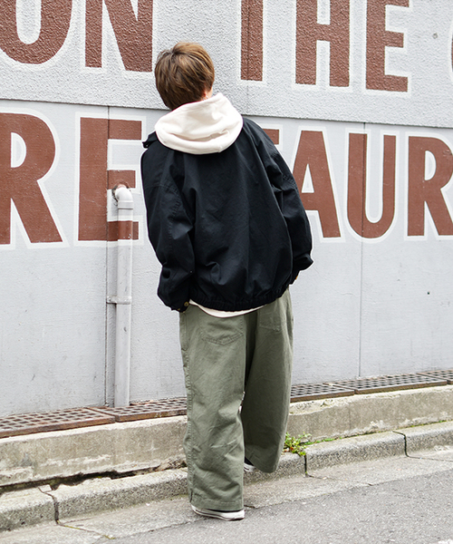 kutir(クティール)の「ドリズラージャケット オーバーシルエット(ブルゾン・メンズ・ブラック/ベージュ/カーキ・MEDIUM/LARGE)」の6枚目の写真