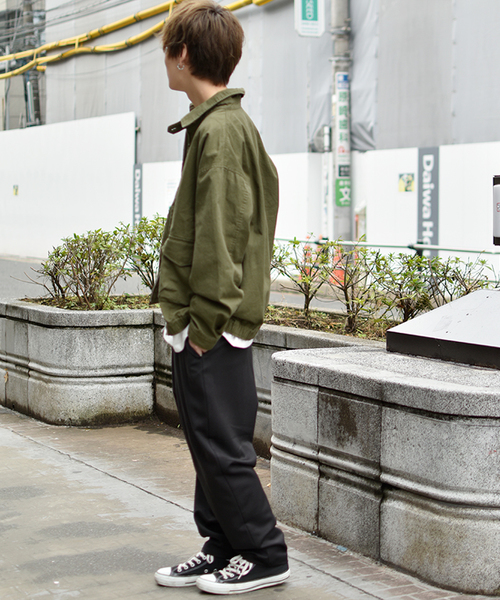 kutir(クティール)の「ドリズラージャケット オーバーシルエット(ブルゾン・メンズ・ブラック/ベージュ/カーキ・MEDIUM/LARGE)」の17枚目の写真