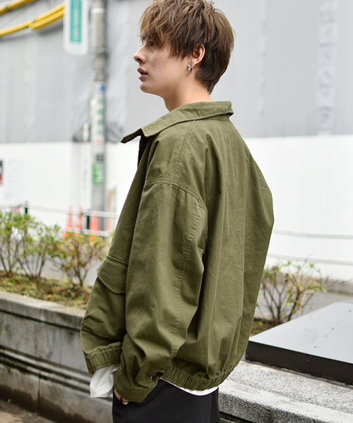 kutir(クティール)の「ドリズラージャケット オーバーシルエット(ブルゾン・メンズ・ブラック/ベージュ/カーキ・MEDIUM/LARGE)」の19枚目の写真