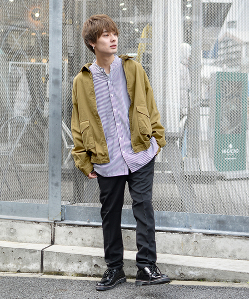 kutir(クティール)の「ドリズラージャケット オーバーシルエット(ブルゾン・メンズ・ブラック/ベージュ/カーキ・MEDIUM/LARGE)」の10枚目の写真