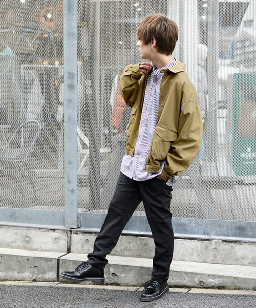 kutir(クティール)の「ドリズラージャケット オーバーシルエット(ブルゾン・メンズ・ブラック/ベージュ/カーキ・MEDIUM/LARGE)」の11枚目の写真