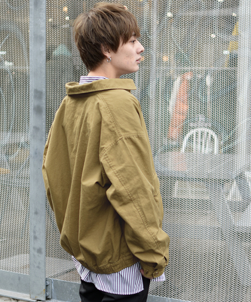 kutir(クティール)の「ドリズラージャケット オーバーシルエット(ブルゾン・メンズ・ブラック/ベージュ/カーキ・MEDIUM/LARGE)」の13枚目の写真