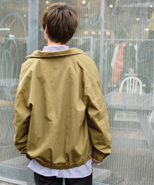 kutir(クティール)の「ドリズラージャケット オーバーシルエット(ブルゾン・メンズ・ブラック/ベージュ/カーキ・MEDIUM/LARGE)」の14枚目の写真