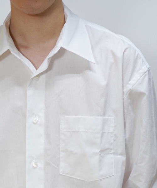 KAIKO（カイコー）の「KAIKO LARGER SHIRT（シャツ/ブラウス・メンズ・ホワイト/ライトグレー/ブラック/ライトグリーン/ライトパープル・S/M/L）」の16枚目の写真