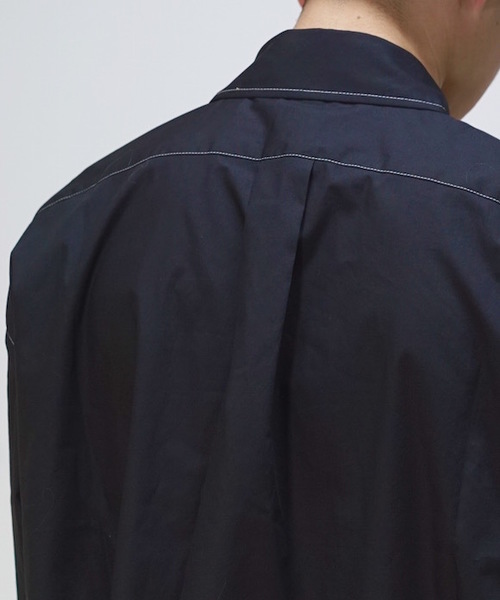 KAIKO（カイコー）の「KAIKO LARGER SHIRT（シャツ/ブラウス・メンズ・ホワイト/ライトグレー/ブラック/ライトグリーン/ライトパープル・S/M/L）」の12枚目の写真