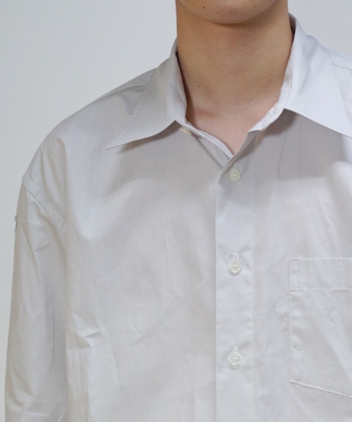 KAIKO（カイコー）の「KAIKO LARGER SHIRT（シャツ/ブラウス・メンズ・ホワイト/ライトグレー/ブラック/ライトグリーン/ライトパープル・S/M/L）」の18枚目の写真