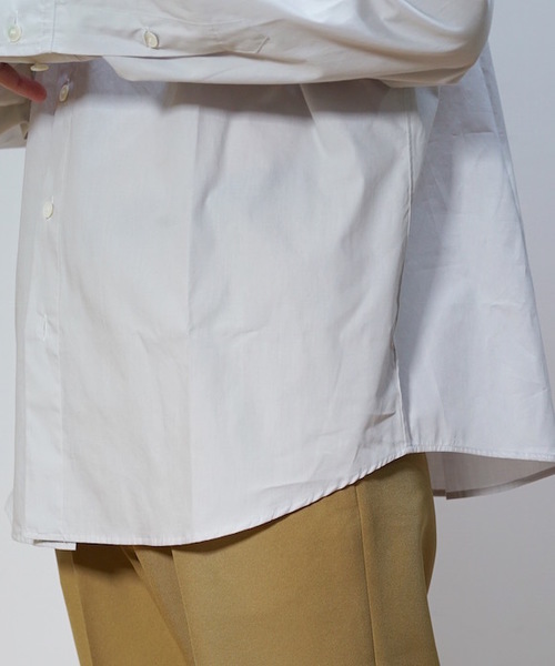 KAIKO（カイコー）の「KAIKO LARGER SHIRT（シャツ/ブラウス・メンズ・ホワイト/ライトグレー/ブラック/ライトグリーン/ライトパープル・S/M/L）」の10枚目の写真