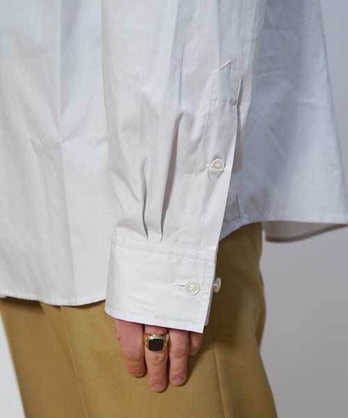 KAIKO（カイコー）の「KAIKO LARGER SHIRT（シャツ/ブラウス・メンズ・ホワイト/ライトグレー/ブラック/ライトグリーン/ライトパープル・S/M/L）」の17枚目の写真