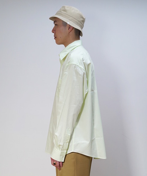 KAIKO（カイコー）の「KAIKO LARGER SHIRT（シャツ/ブラウス・メンズ・ホワイト/ライトグレー/ブラック/ライトグリーン/ライトパープル・S/M/L）」の7枚目の写真