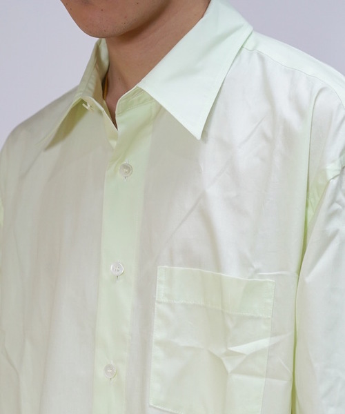 KAIKO（カイコー）の「KAIKO LARGER SHIRT（シャツ/ブラウス・メンズ・ホワイト/ライトグレー/ブラック/ライトグリーン/ライトパープル・S/M/L）」の15枚目の写真