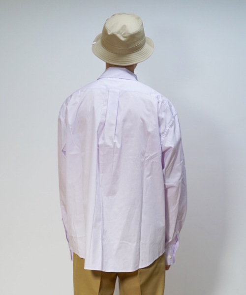 KAIKO（カイコー）の「KAIKO LARGER SHIRT（シャツ/ブラウス・メンズ・ホワイト/ライトグレー/ブラック/ライトグリーン/ライトパープル・S/M/L）」の13枚目の写真