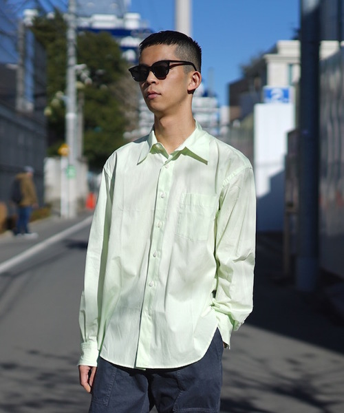 KAIKO（カイコー）の「KAIKO LARGER SHIRT（シャツ/ブラウス・メンズ・ホワイト/ライトグレー/ブラック/ライトグリーン/ライトパープル・S/M/L）」の22枚目の写真