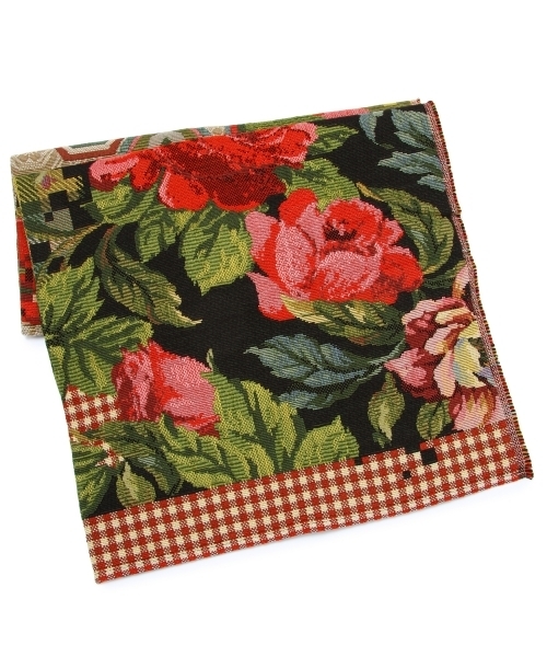 【極美品】 MIHO イタリア製 花・鳥柄 ラグマット 201.5×137cm BEAUTY&YOUTH UNITED ARROWS（ビューティーアンドユースユナイテッド