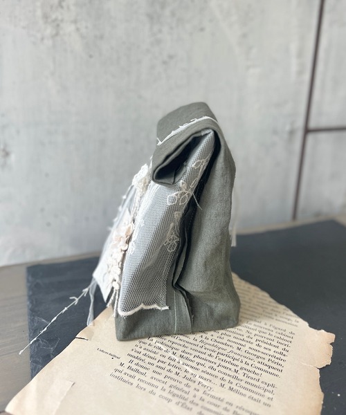 m.soeur（エムスール）の「スズランレースのギフト袋（大）（ラッピングキット・レディース・ホワイト/ダークグリーン・FREE）」の12枚目の写真