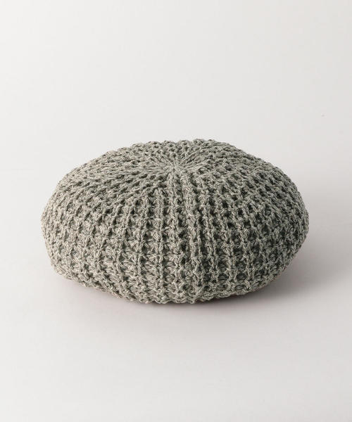 BEAUTY&YOUTH UNITED ARROWS(ビューティーアンドユースユナイテッドアローズ)の「BY かぎ編みベレー帽(ハンチング/ベレー帽・レディース・グレー・FREE)」の1枚目の写真