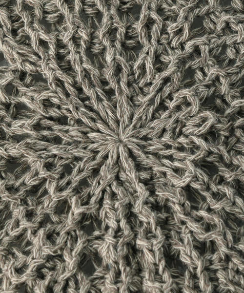 BEAUTY&YOUTH UNITED ARROWS(ビューティーアンドユースユナイテッドアローズ)の「BY かぎ編みベレー帽(ハンチング/ベレー帽・レディース・グレー・FREE)」の6枚目の写真