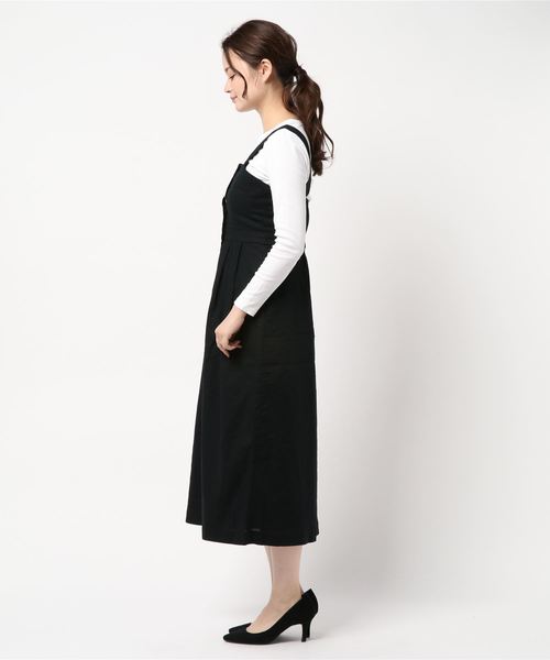 LOWRYS FARM（ローリーズファーム）の「マエボタンキャミワンピ　832230（ワンピース・レディース・ブラック/レッド/アイボリー・MEDIUM/LARGE）」の4枚目の写真