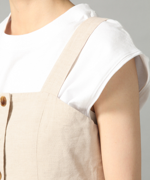 LOWRYS FARM（ローリーズファーム）の「マエボタンキャミワンピ　832230（ワンピース・レディース・ブラック/レッド/アイボリー・MEDIUM/LARGE）」の9枚目の写真